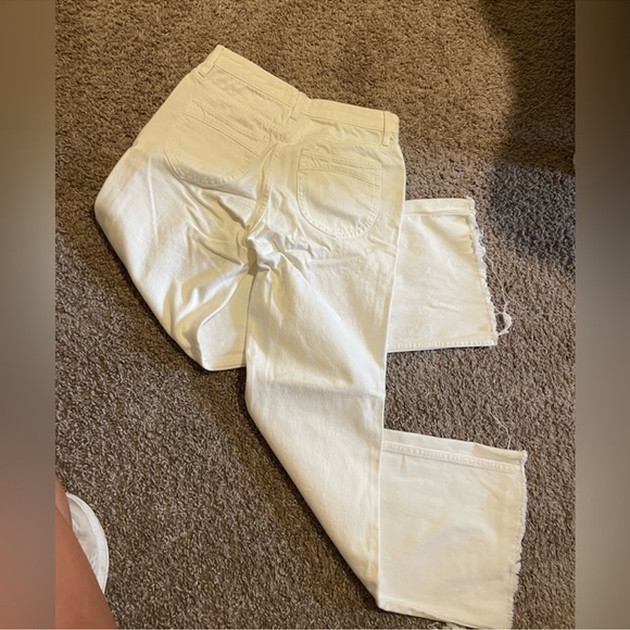 NWOT Free People white wide leg jeans size 25 - Picture 4 of 5